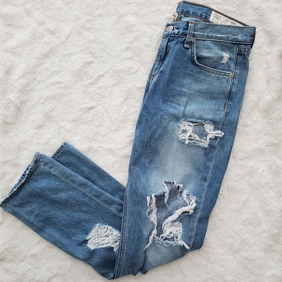 πSOLD Rag & Bone Distressed Boyfriend Jeans in 26 - Picture 9 of 14